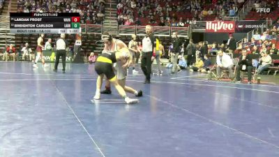 1A-132 lbs Cons. Round 2 - Breighton Carlson, Lawton-Bronson vs Landan Frost, Wapsie Valley