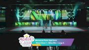 Memorial Park Spartans [2025 Show Cheer 1 - Mitey Mite - Large A] 2025 Pop Warner National Cheer & Dance Championship