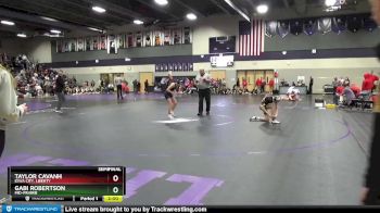100 lbs Semifinal - Gabi Robertson, Mid-Prairie vs Taylor Cavanh, Iowa City, Liberty
