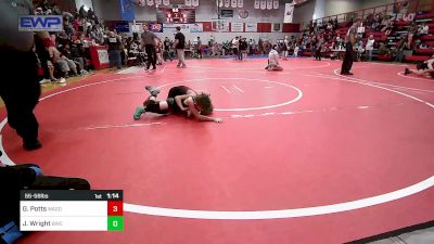 55-58 lbs Rr Rnd 2 - Garrett Potts, Wagoner Takedown Club vs Jaxson Wright, Bartlesville Wrestling Club