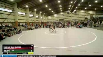 45 lbs Quarters & Wb (16 Team) - Nathan Diaz-Flores, Warriors Of Christ vs Ryland Cox, Idaho 1