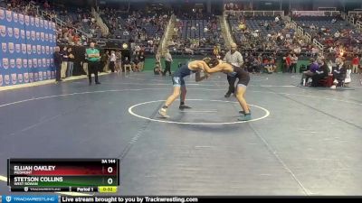 3A 144 lbs Cons. Round 3 - Stetson Collins, West Rowan vs Elijah Oakley, Piedmont