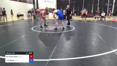 97 kg Round Of 32 - Matthew Richardson, Pennsylvania vs Robert Bates, Cardinal Wrestling Club