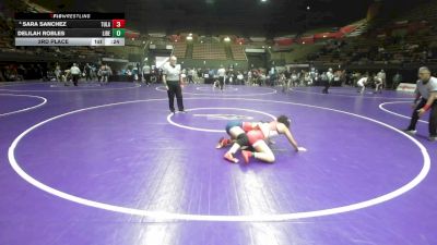 125 lbs 3rd Place - Sara Sanchez, Tulare Western vs Delilah Robles, Liberty (Bakersfield)