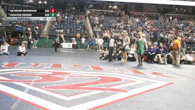 7A 215 lbs Semifinal - Keyshon Morrison, Lake Norman High School vs Kaulton Kuddie, A.L. Brown High School