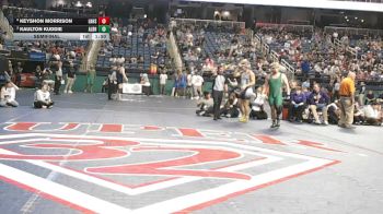 7A 215 lbs Semifinal - Keyshon Morrison, Lake Norman High School vs Kaulton Kuddie, A.L. Brown High School
