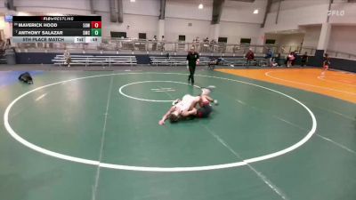 75 lbs 5th Place Match - Anthony Salazar, Spartan Mat Club vs Maverick Hood, 512 Outlaw Wrestling