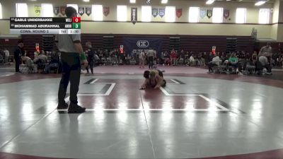 144 lbs Cons. Round 2 - Mohammad Aburahhal, Tinley Park (Andrew) vs Gable Underbakke, West Liberty