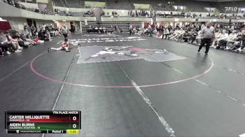 114 lbs Finals (8 Team) - Aiden Burns, Caledonia-Houston vs Carter Williquette, Marshfield