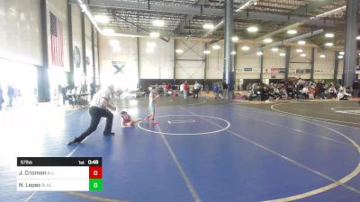 57 lbs Final - James Crisman, All-Phase WC vs Nico Lopez, Black Fox Wrestling Academy