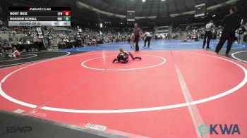 46 lbs Round Of 32 - Rory Rice, Coweta Tiger Wrestling vs Huxson Schell, Keystone Wrestling Club