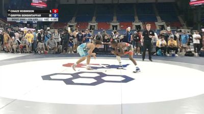 126 lbs Cons. Sub-rd Of 16 - Chazz Robinson, Illinois vs Griffin Sensintaffar, Oklahoma