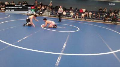 150 lbs Quarterfinal - Dayven Mosbacker, Bryan Youth Wrestling Club vs Gavin Wiig, Wichern Garage Crew