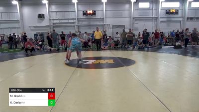 200-C lbs Consi Of 16 #2 - Mason Grubb, IN vs Kadyn Derby, NY