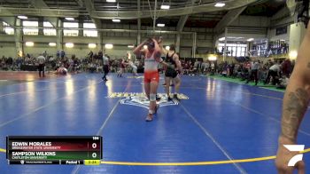 184 lbs Quarterfinal - Edwin Morales, Bridgewater State University vs Sampson Wilkins, Castleton University