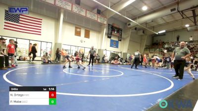 64 lbs Quarterfinal - Nikolas Ortega, Keystone Wrestling Club vs Parker Mabe, Quezada Wrestling Academy