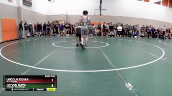 120 lbs Cons. Round 2 - Lincoln Szojka, Black River vs HAYDEN LEWIS, Madison (Mansfield)