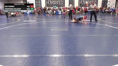 136 lbs Quarterfinal - Ava Turner, Preston-WV vs Josephine Dollman, Norwin