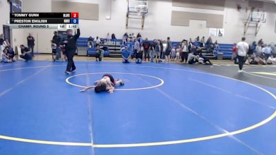 53 lbs Champ. Round 5 - Tommy Gunn, Bear Lake Wrestling Club vs Preston English, McCall Wrestling Club