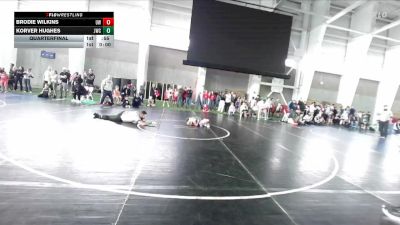 62 lbs Quarterfinal - Brodie Wilkins, Uintah Wrestling vs Korver Hughes, JWC