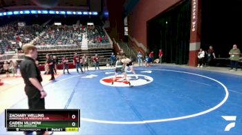 157 lbs Cons. Semi - Caiden Villmow, Camel Kids Wrestling vs Zachary Welling, Evanston Elite Wrestling Club