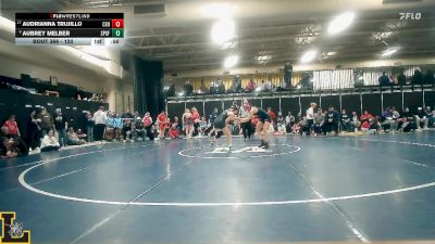 120 lbs 9th Place Match - Audrianna Trujillo, Centralia vs Aubrey Melber, St. Pius X (Festus)