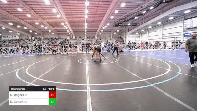 160 lbs Round Of 64 - Nicholas Rogers, RI vs Devin Cotton, NC