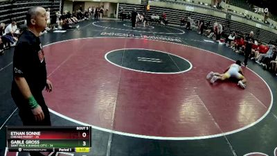 152 lbs Round 3 (4 Team) - Ethan Sonne, Chicago Marist vs Gable Gross, Saint Pius X (Kansas City)