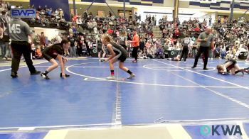 88 lbs Rr Rnd 1 - Abby Listeerman, Perkins vs LaMiyah Moore, Cowboy Wrestling Club