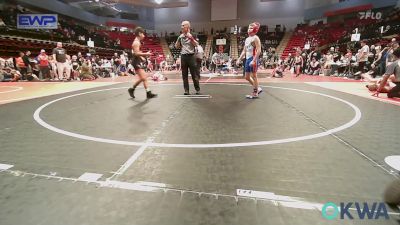 96 lbs 3rd Place - Sawyer Shaffer, Caney Valley Wrestling vs Kase King, Verdigris Youth Wrestling