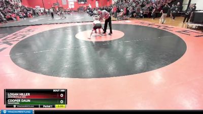 138 lbs Cons. Round 2 - Cooper Daun, WAUCONDA vs Logan Hiller, EDWARDVILLE (HS)