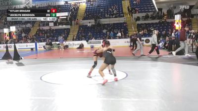 100 lbs 5th Place - Kylah Bragan, Whittier vs Jocelyn Mendoza, Springfield Central (W)