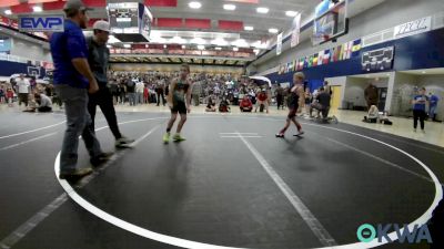 70 lbs Consi Of 8 #2 - Tucker Moss, Blanchard Youth Wrestling vs Jackson Griffin, Team Nomad