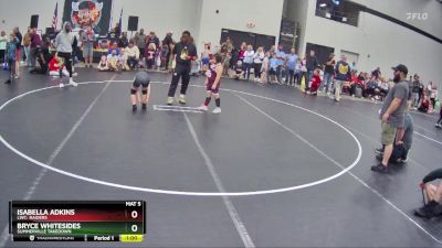 82 lbs Round 4 - Bryce Whitesides, Summerville Takedown vs Isabella Adkins, LWC: Raiders