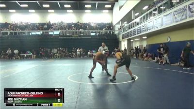 184 lbs Champ. Round 1 - Aoui Pacheco-Delfino, Sacramento City College vs Joe Guzman, Delta College