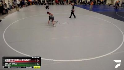 97 lbs Semifinal - Ethan Drill, New Ulm vs Christopher Sandretzky, Fosston-Bagley