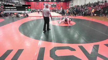 285 lbs Champ. Round 3 - Daniel Dalach, JOLIET (CATHOLIC Academy) vs Wynn Philippi, Arlington Heights (ST. VIATOR)