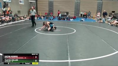 125 lbs Round 7: 3:00pm Sat. - Jacob Morris, South Anchorage High School vs Tustin Keller, Soldotna