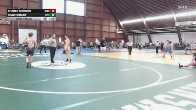 140 lbs Semifinal - Braden Johnson, Cumberland Wi vs Seach Hibler, Apex Wrestling