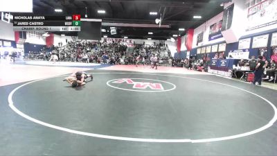 157 lbs Champ. Round 1 - Nicholas Anaya, La Habra vs Jared Castro, West Covina