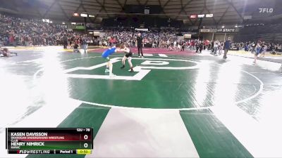 78 lbs Cons. Round 2 - Kasen Davisson, Okanogan Underground Wrestling Club vs Henry Nimrick, NWWC