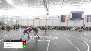 215 lbs Quarterfinal - Cj Peters, East Valley WC vs Kaden Cryer, Reverence Grappling