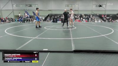 190 lbs Placement Matches (8 Team) - Mason Hartung, Pennsylvania vs Thomas Sandoval, California Blue