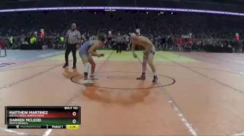 D2-140 lbs Quarterfinal - Matthew Martinez, Battle Creek Harper Creek vs Darren Mcleod, North Branch