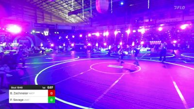 130 lbs Consi Of 8 #1 - Beckham Zachmeier, Matpac Wrestling ND vs Parker Savage, Unattached