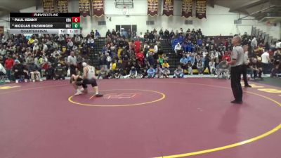 126 lbs Quarterfinal - Paul Kenny, Christian Brothers Academy vs Nicolas Enzminger, Bismarck Legacy