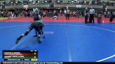 120 lbs Cons. Round 2 - Colton Clennon, Victory School Of Wrestling vs Dominic Ortiz-Lyons, Pinnacle