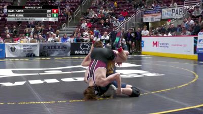 127 lbs Preliminaries - Kael Davis, State College vs Kane Kline, ELCO
