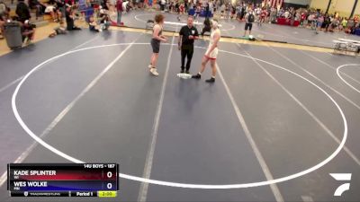 187 lbs Quarterfinal - Kade Splinter, WI vs Wes Wolke, MN