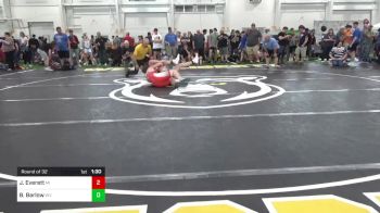 200-C lbs Round Of 32 - Jacob Everett, MI vs Brannock Barlow, WV